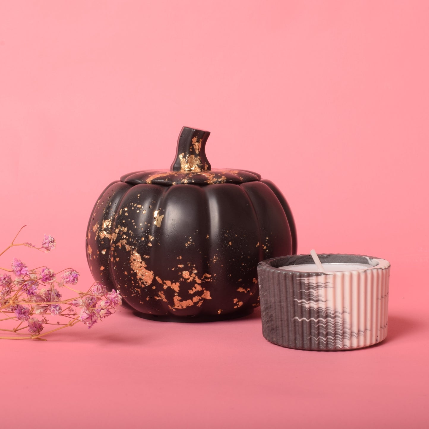 Gold Leaf Pumpkin Pot