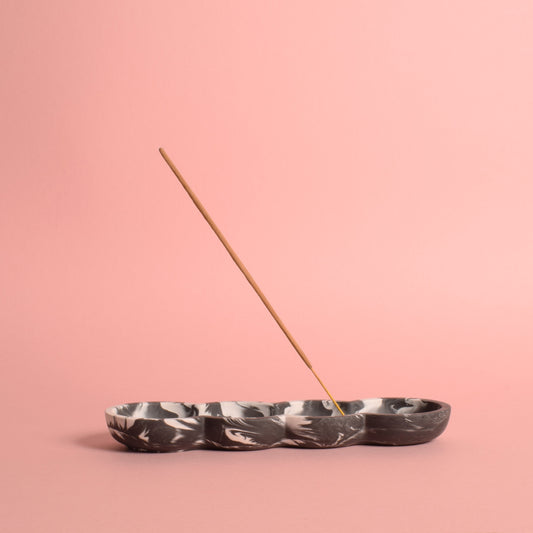 Incense Holder - Black and White