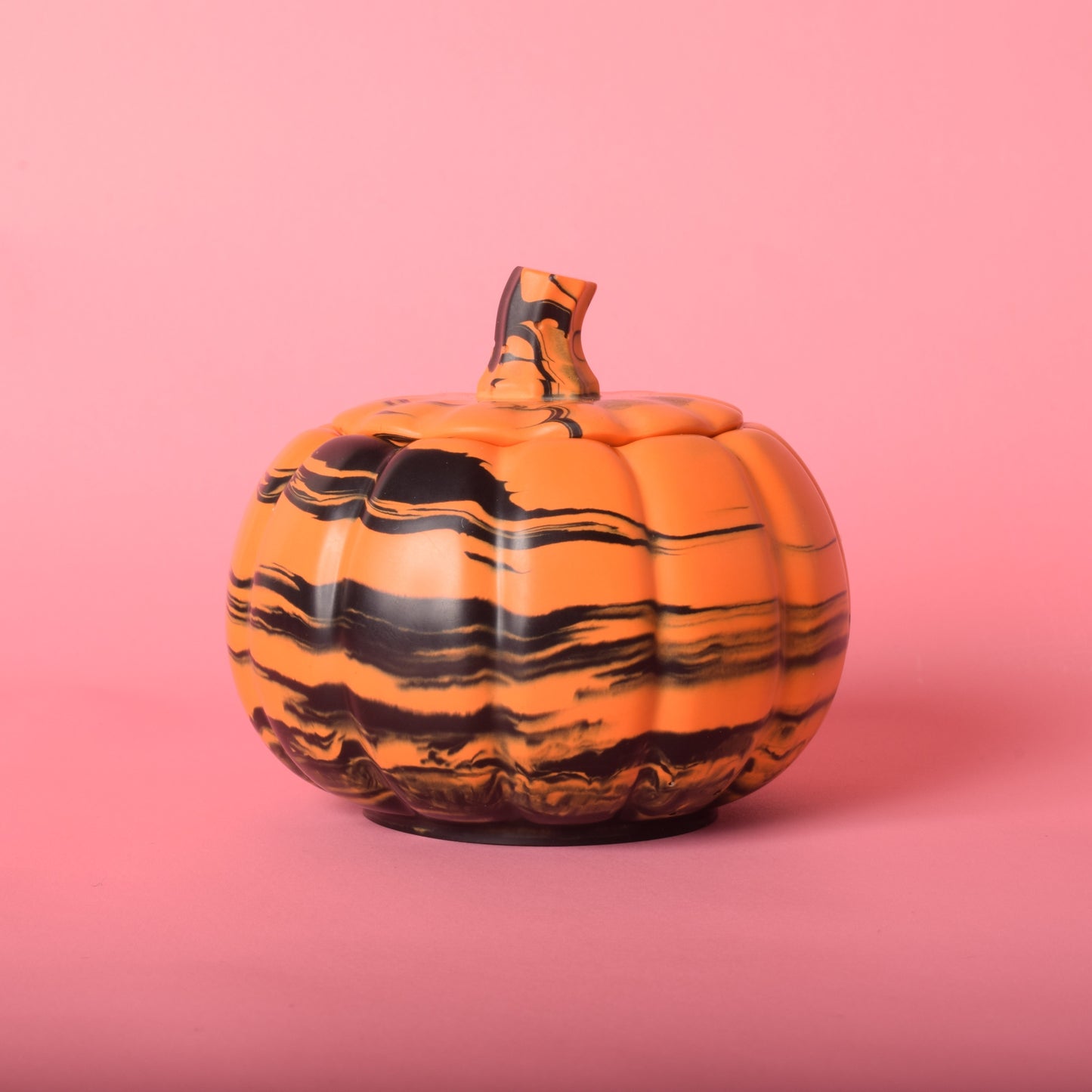 Black & Orange Pumpkin Pot