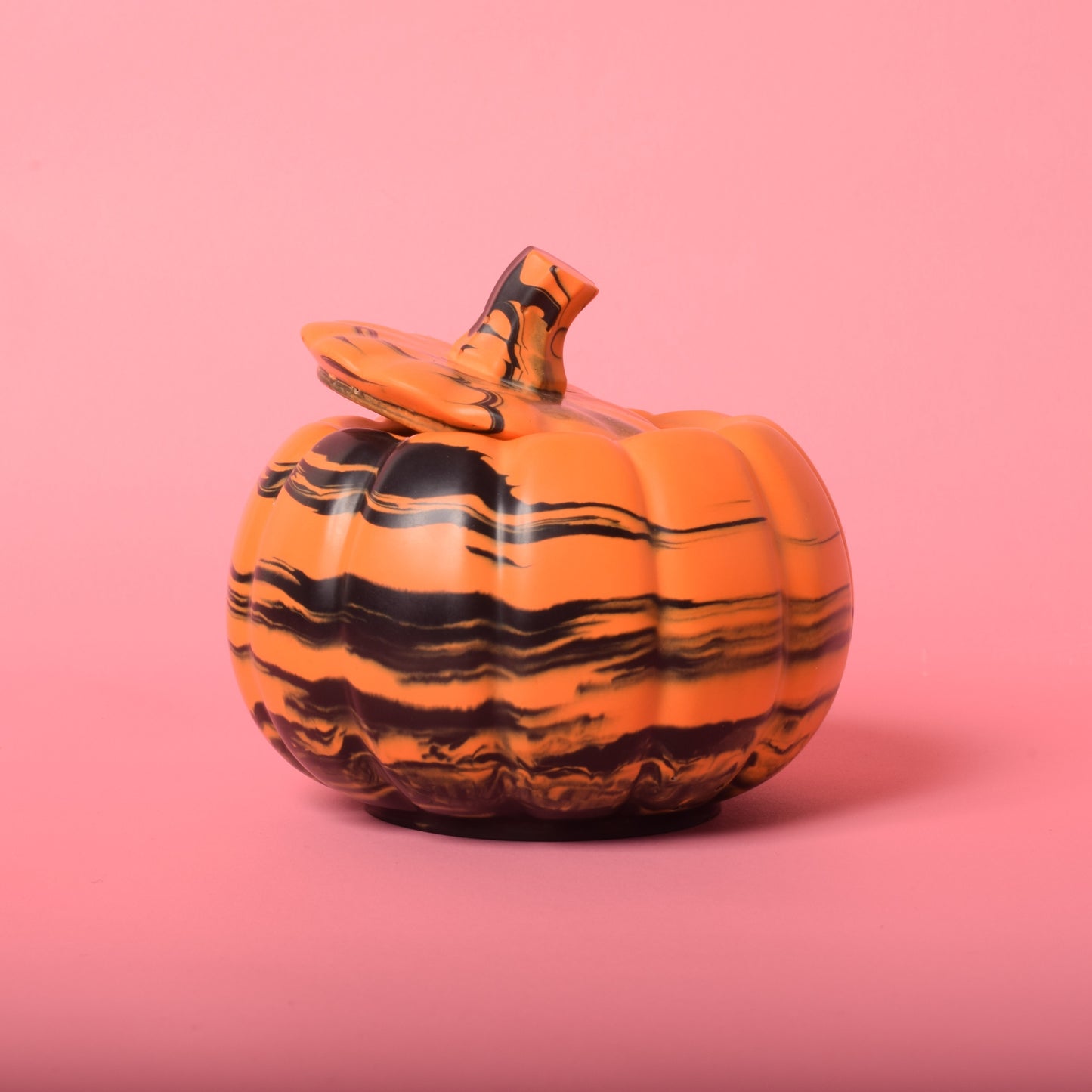 Black & Orange Pumpkin Pot