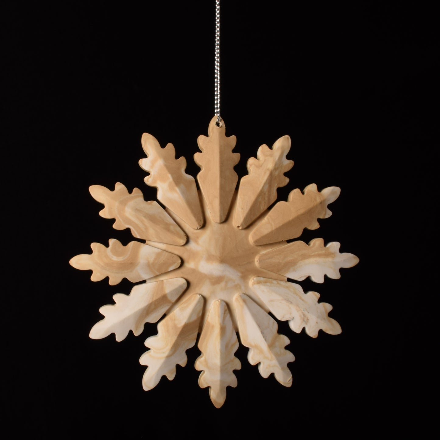 Beige Christmas Tree Ornament