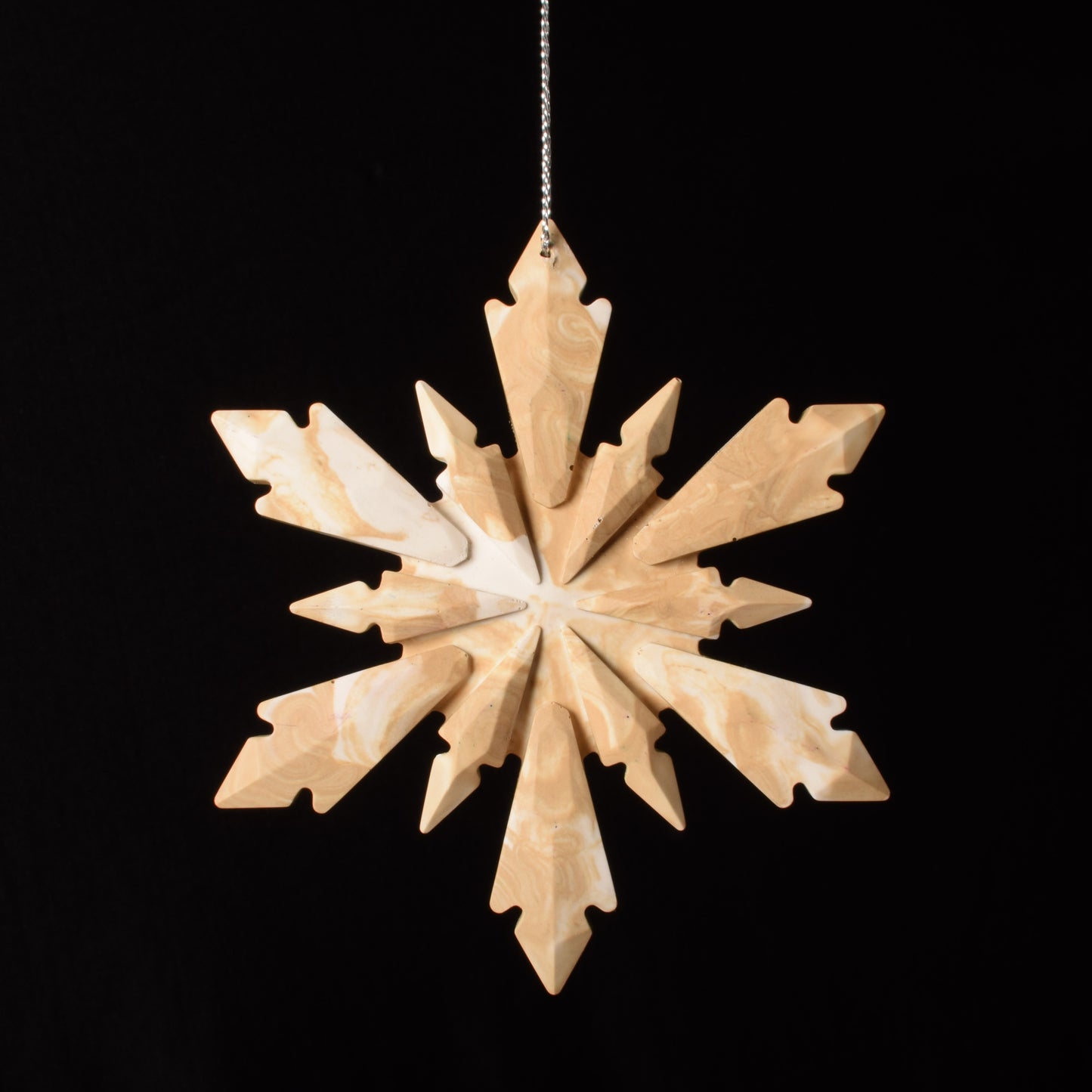 Beige Christmas Tree Ornament