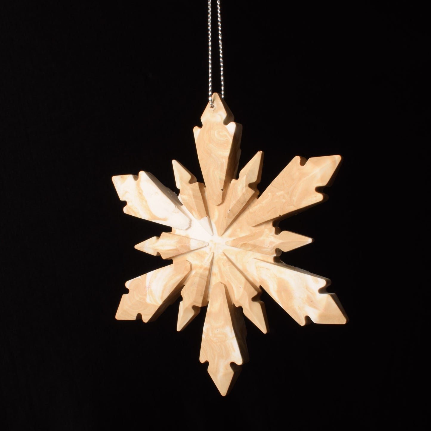 Beige Christmas Tree Ornament