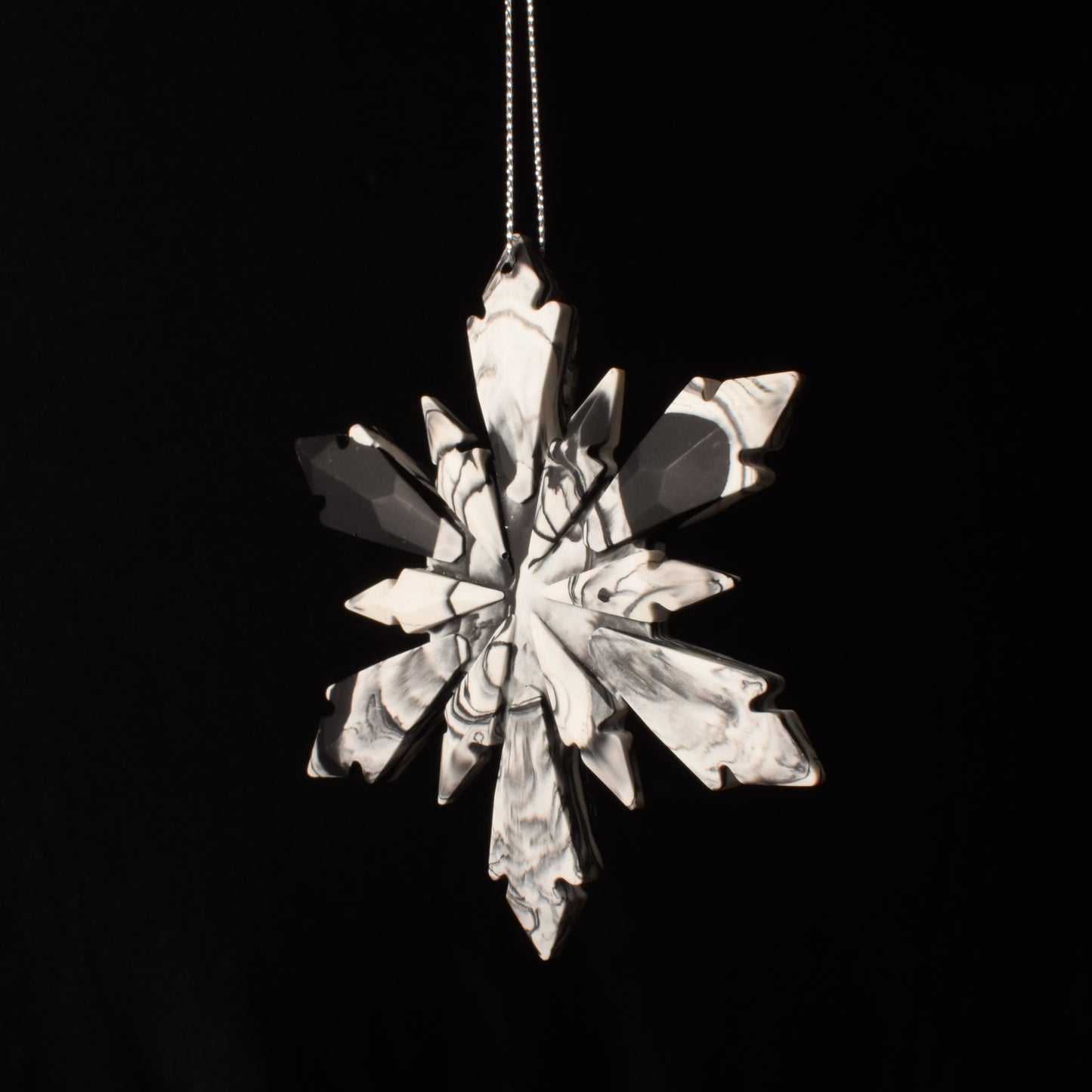 Black & White Christmas Tree Ornament