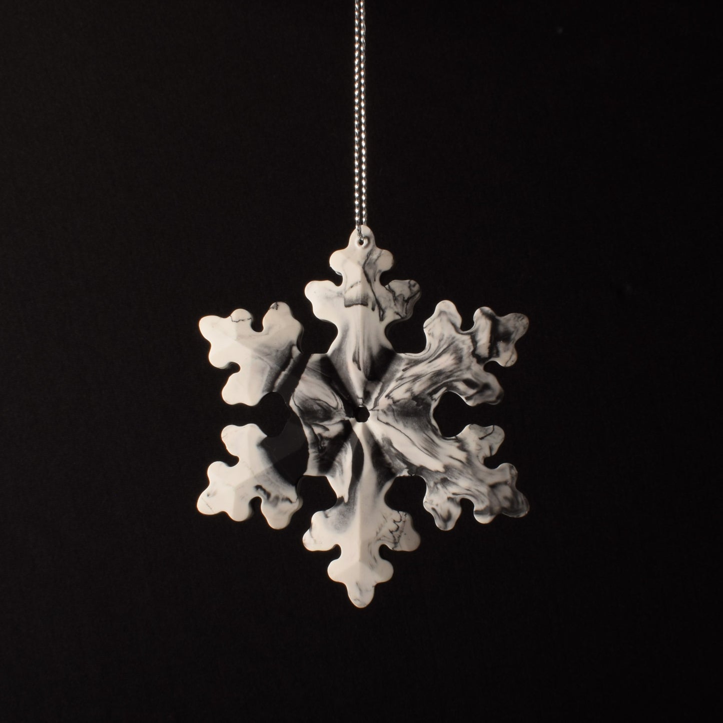 Black & White Christmas Tree Ornament